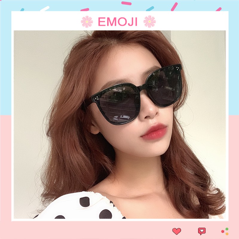 Kính mát nam nữ gọng vuông thời trang phong cách Hàn Quốc chống tia UV đẹp sang trọng EMOJI 006