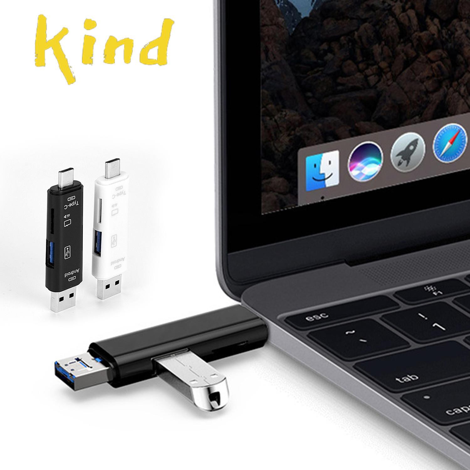 Đầu Đọc Thẻ 3 Trong 1 Usb 3.0 Type-C Tốc Độ Cao | BigBuy360 - bigbuy360.vn