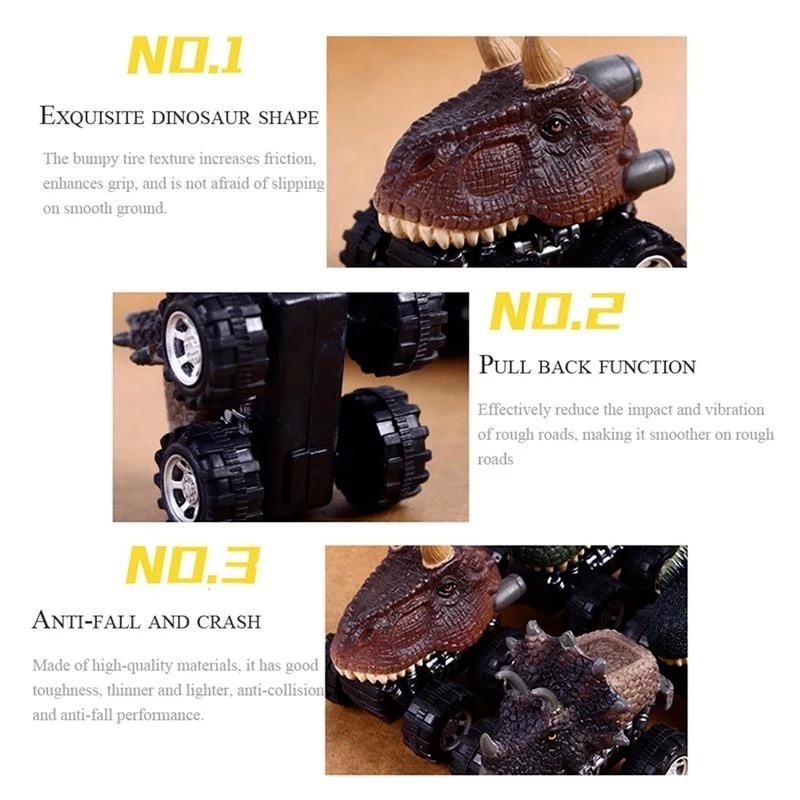 1 Mô Hình Xe Hơi Khủng Long Đồ Chơi Mini Cho Bé