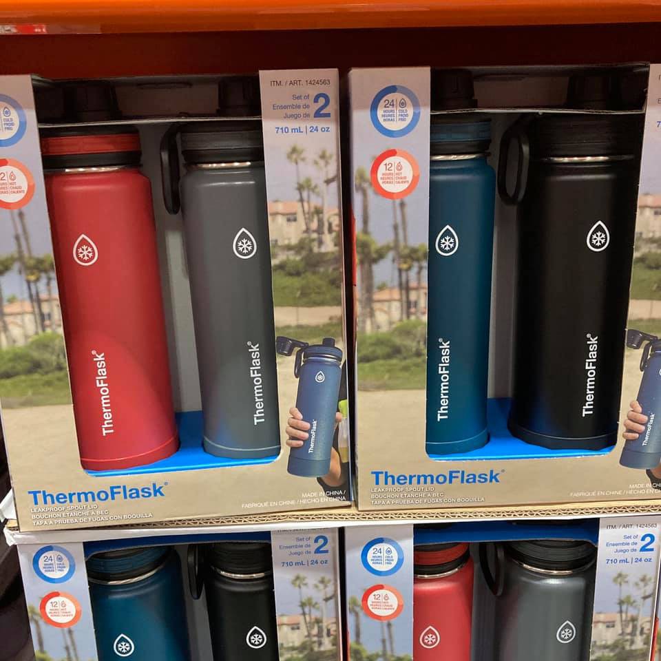 Bình Giữ Nhiệt Thermo Flask 710ml Bình Giữ Nhiệt 8.5 x 7.5 x 20.2 cm  giữ nóng 12h giữ lạnh 24h chất liệu cao cấp