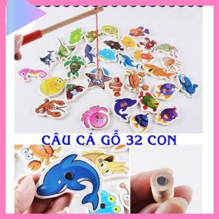 Đồ Chơi Câu Cá Nam Châm 32 Con