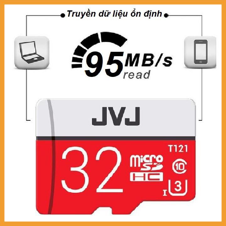 ⚡Giá Rẻ⚡ Thẻ nhớ 16/32/64/128 Gb JVJ Pro U3 Class 10 – chuyên dụng cho CAMERA tốc độ cao - Bh 5 năm