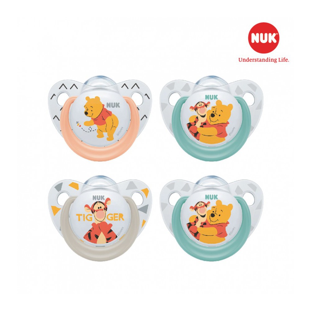 Bộ 2 ti giả NUK Sleeptime Silicone Plus Disney (hộp chung có thể tiệt trùng trong lò vi sóng)