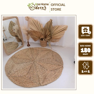[QUÀ TẶNG] Thảm cói trơn trải sàn SABI – phông nền chụp ảnh decor phòng xinh phong cách Hàn Quốc đường kính 1 mét