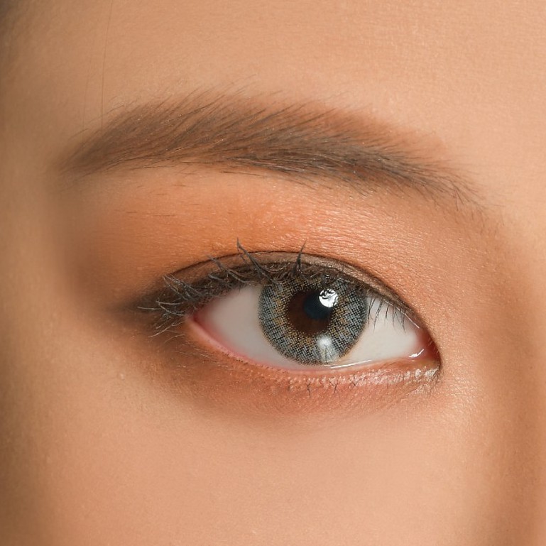 Kính áp tròng 1 ngày màu xám sáng cho mắt khô yếu - RA Shine Gray | Ann365 lens