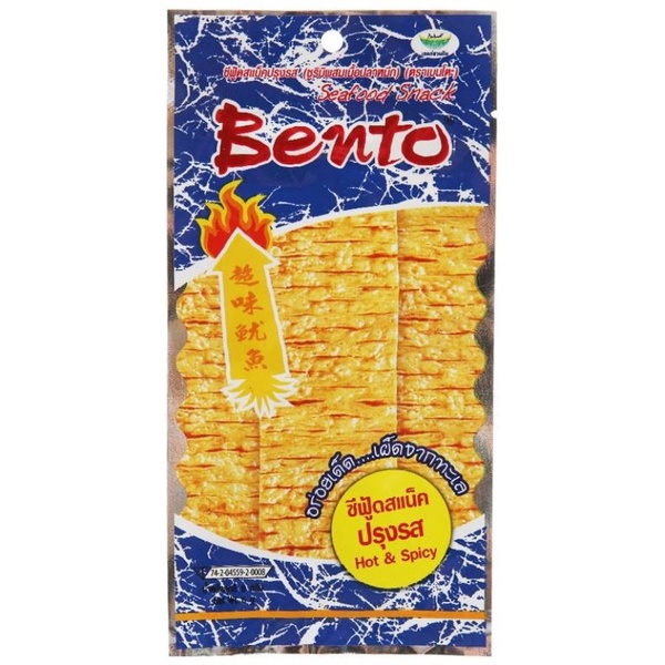 Mực Bento tẩm gia vị cay thái lan dây 13 gói