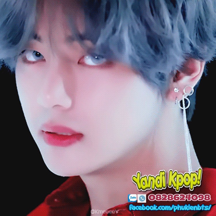 Khuyên, Bông Tai V BTS DNA Bằng Bạc