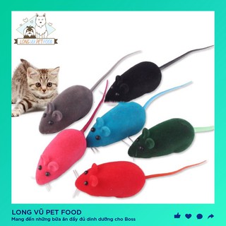 Chuột nhung đồ chơi cho thú cưng chó mèo- long vũ pet food