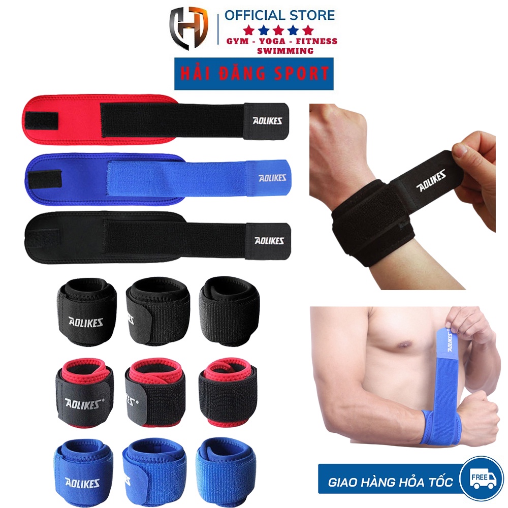 Đai Cuốn Cổ Tay Tập Tạ, Thể Dục Thể Thao AOLIKES - AL7936