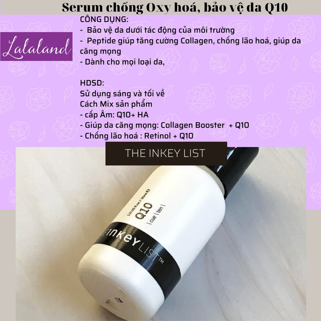 Tinh chất chống lão hóa The INKEY List Q10 Serum 30ml