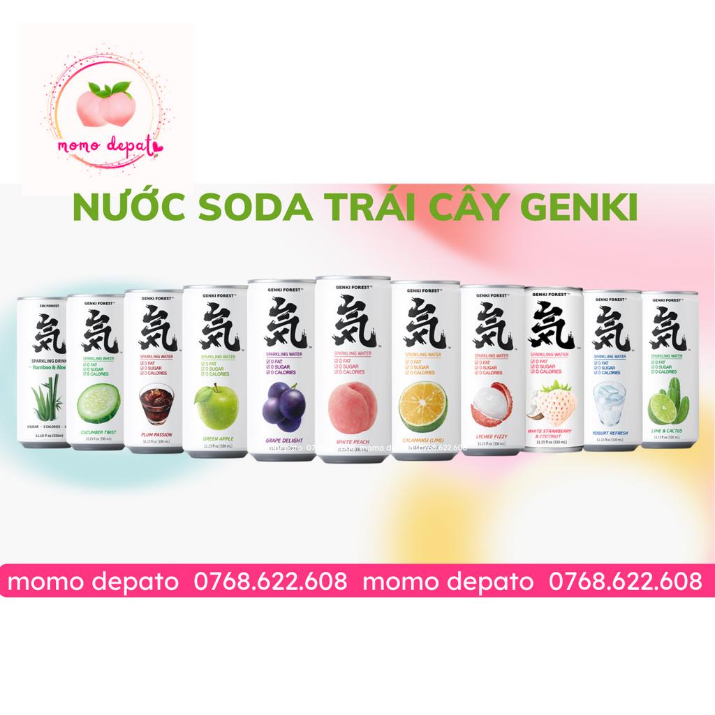 Nước Uống Trái Cây Có Ga Genki Forest 0 Đường - 0 Calo - 0 Chất Béo