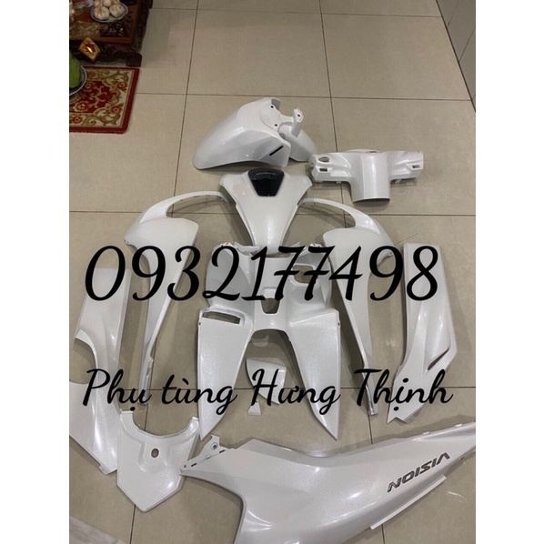 BỘ NHƯA MÀU 15 MÓN VISION 2021 MÀU TRẮNG ZIN CHÍNH HÃNG HONDA