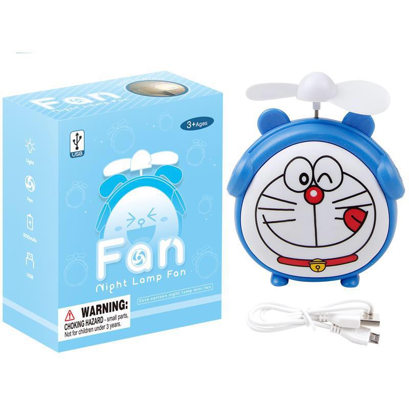 Doraemon Quạt Sạc Usb Hình Mèo Hello Kitty Xinh Xắn