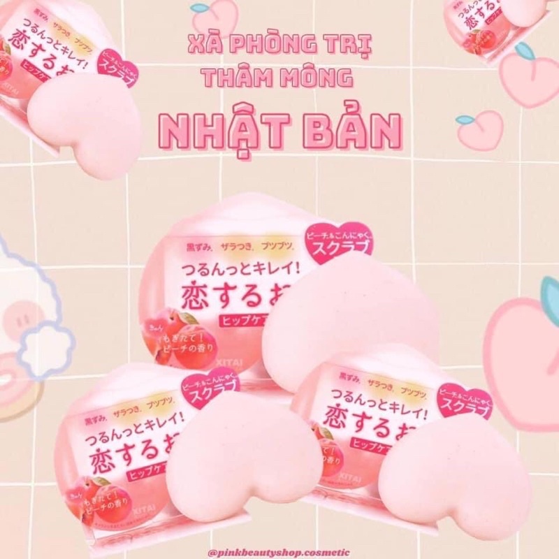 Xà bông trái đào Labelle giảm thâm mông (tặng 1 túi lưới tạo bọt) | BigBuy360 - bigbuy360.vn