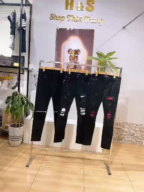 Quần Jean Khóa Gối + Vá Vải Đỏ +Vá Trăng Nam Cao Cấp -Thời Trang Nam Hot Trend 2022 | BigBuy360 - bigbuy360.vn