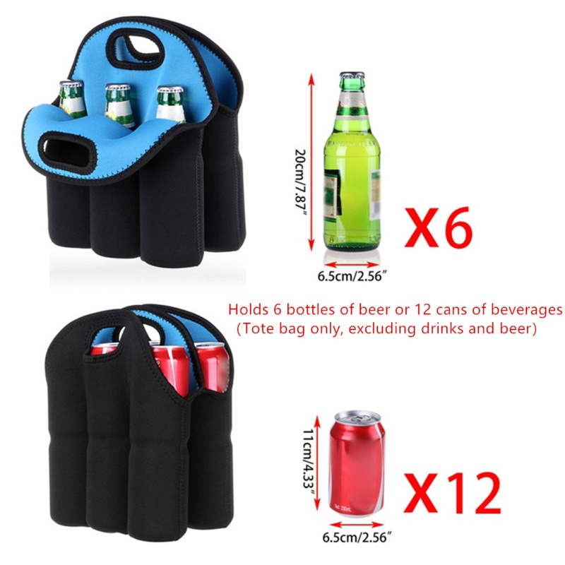 Túi Tote Cách Nhiệt Đựng Lon Bia / Nước Cho Hồ Bơi / Bãi Biển