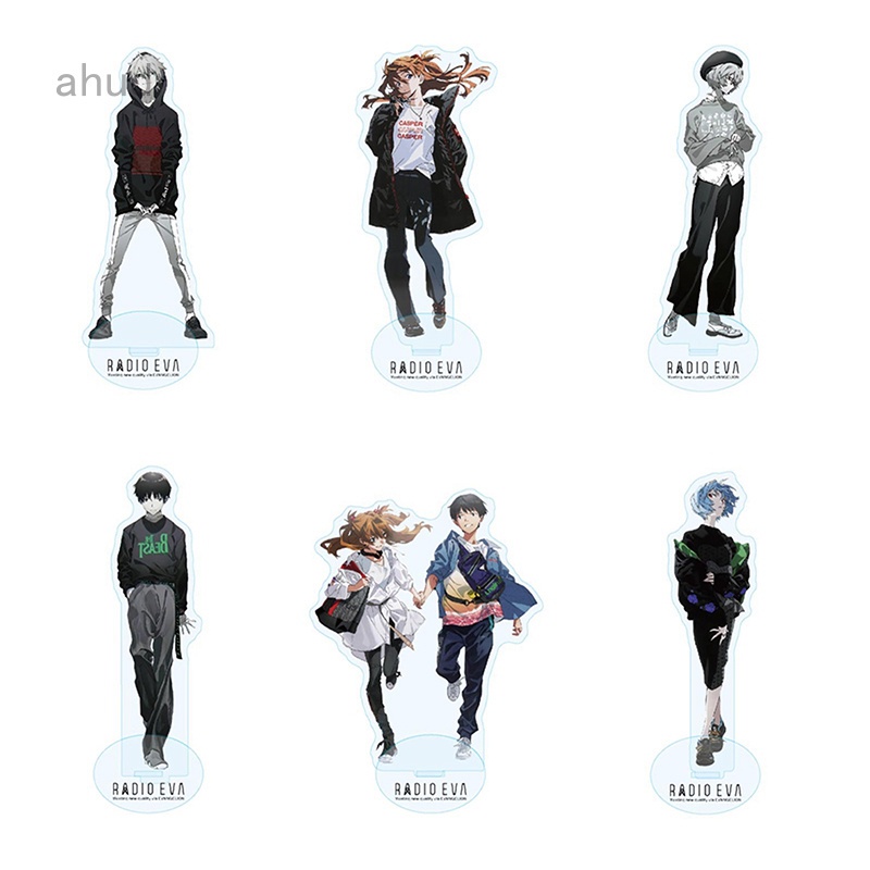 Mô hình nhân vật anime Evangelion Kaworu Nagisa Ikari Shinji Ayanami Rei 15cm kèm giá đỡ