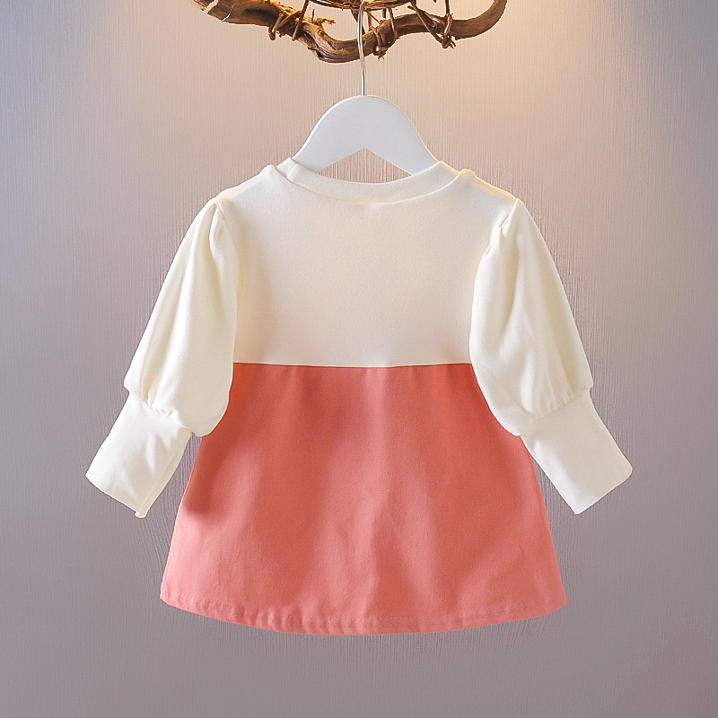 Đầm Tay Dài Màu Sắc Kẹo Ngọt Cho Bé Gái 0-4 Tuổi