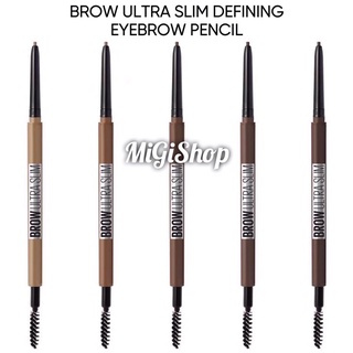 [Bản Mỹ] Chì Kẻ Mày 2 Đầu Siêu Mảnh Maybelline Brow Ultra Slim Defining Eyebrow Pencil 90mg