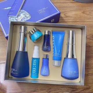 SÉT SUM XANH Water Full của Su:m37 DÀNH CHO DA DẦU, hỗn hợp dầu, lỗ chân lông to Mẫu mới 2020 SỈ