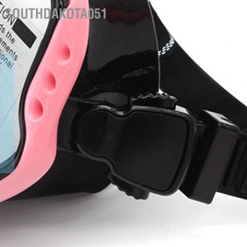 Southdakota051 Diving Snorkel Set Safe Adjustable Elastic Prevent Slipping Mask for Men and Women