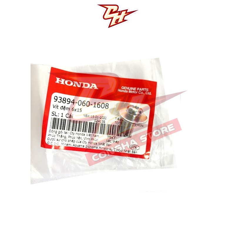 Vít đệm 6x15 HONDA Wave NHỎ / FURURE 1 _(938940601608)