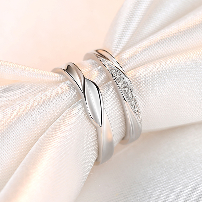 Bộ 2 Nhẫn Đeo Tay Thiết Kế Đơn Giản Thời Trang