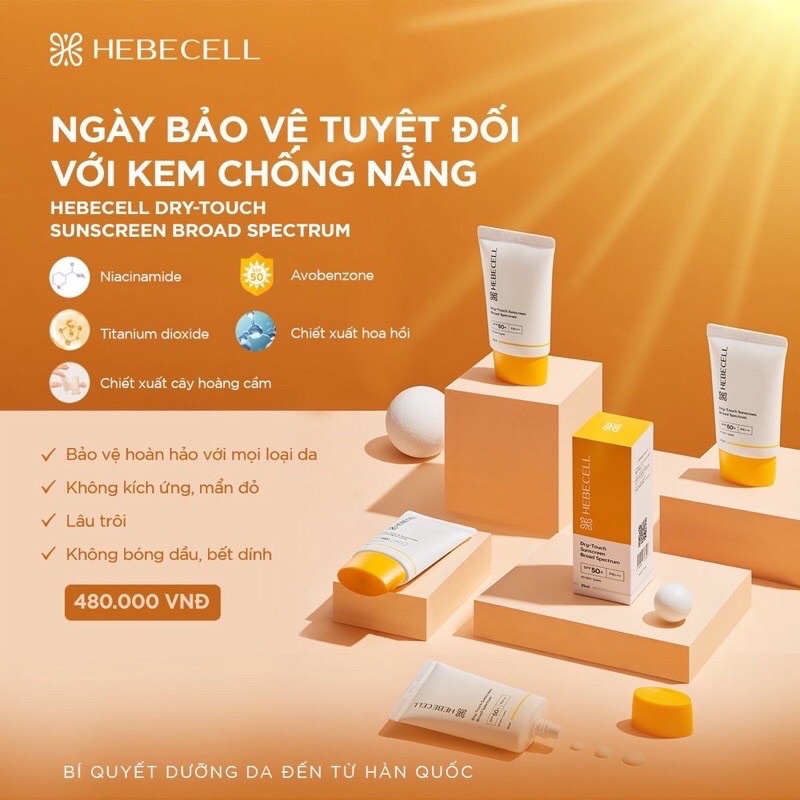 Kem chống nắng HEBECELL hàng chuẩn