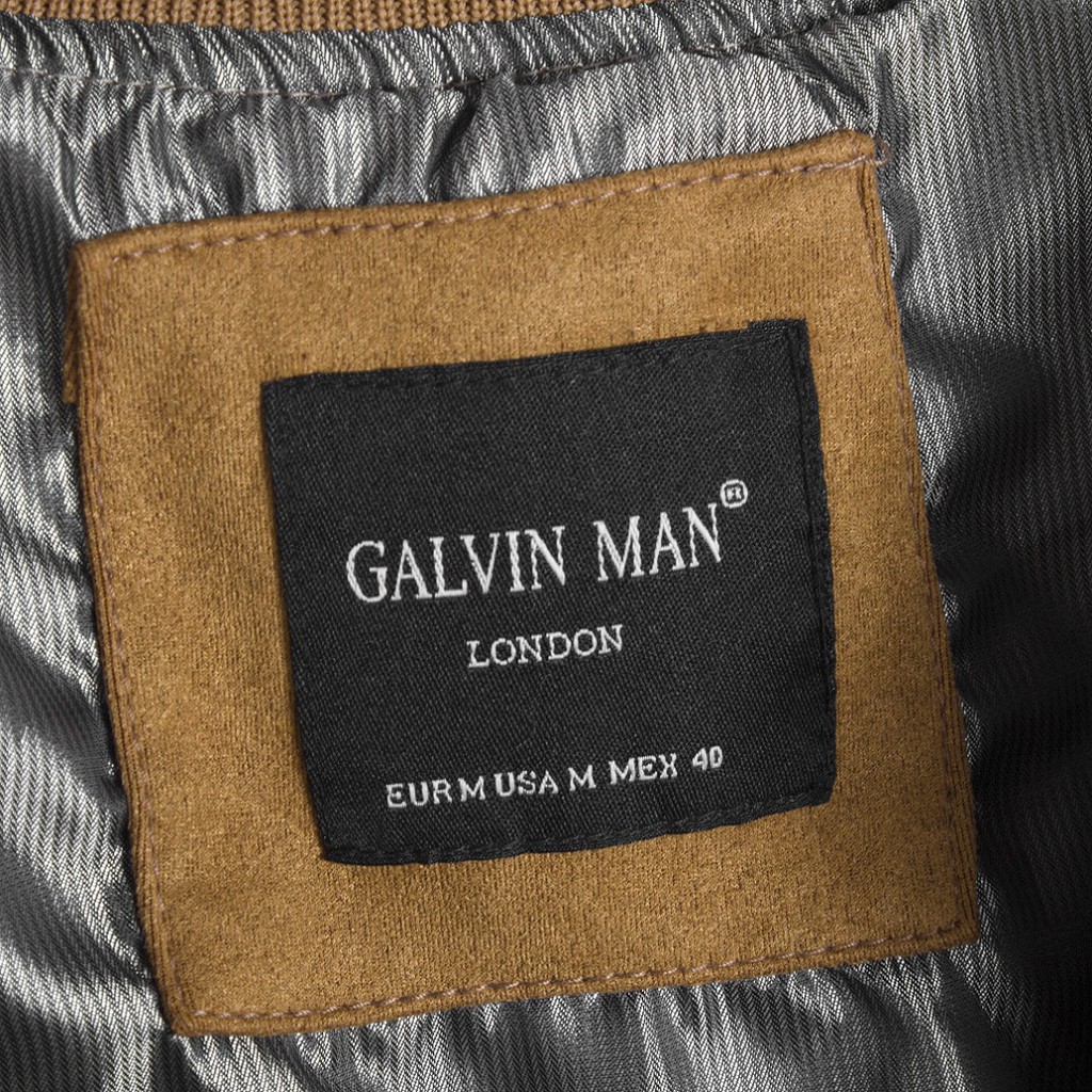 Bomber Galvin da lộn có túi khóa kéo áo khoác chất dạ AKGV13 - Leo Vatino | BigBuy360 - bigbuy360.vn