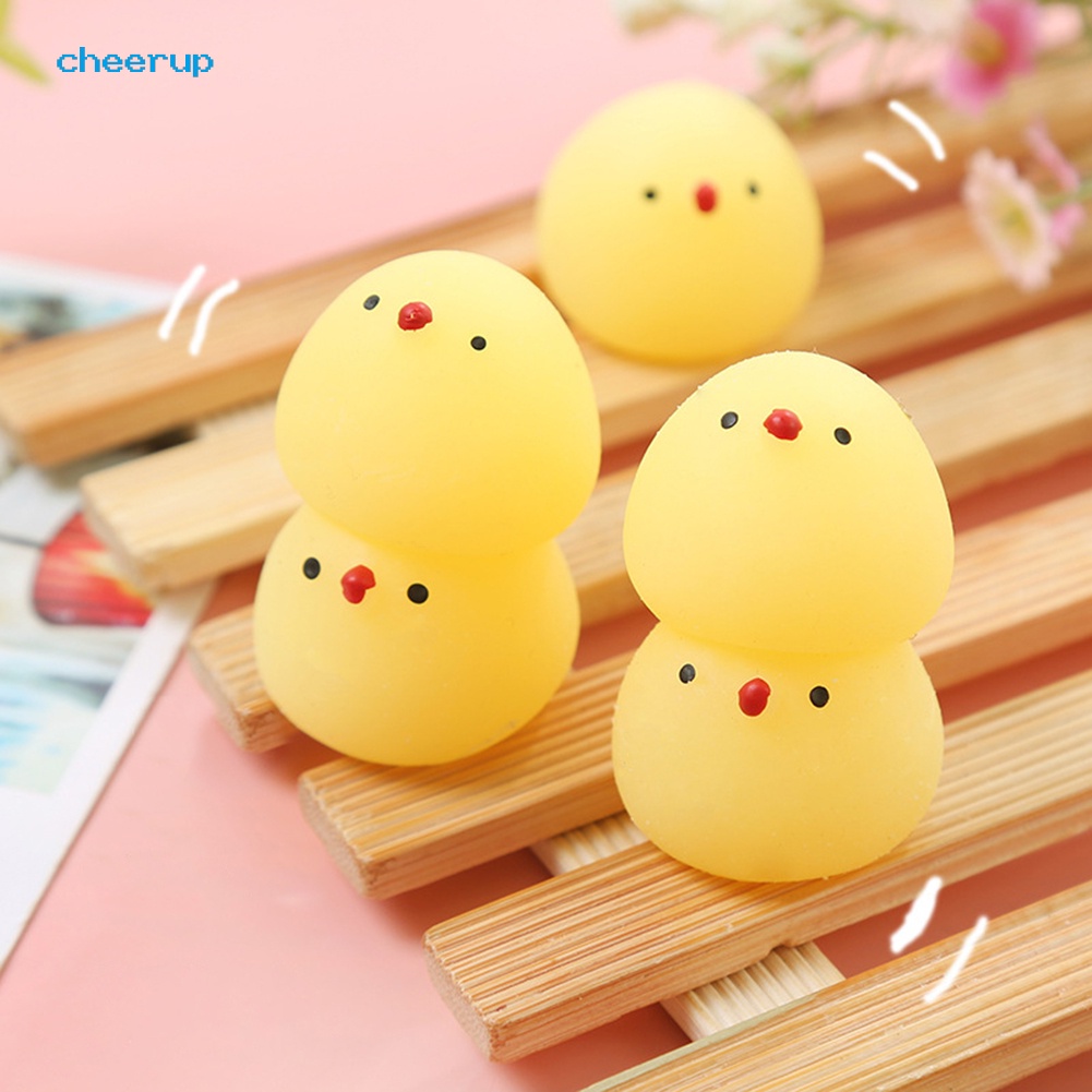 Đồ Chơi Squishy Hình Gà Con Dễ Thương Giúp Giảm Căng Thẳng