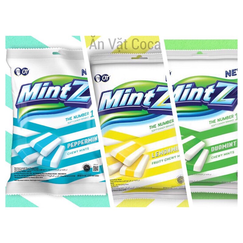 Kẹo Mềm Mintz Chewy Mints 150g (50viên)