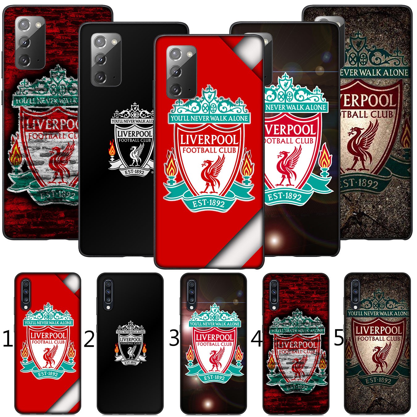 iPhone 12 Mini 11 Max Pro SE 2020 XR Phone Case Soft Silicone Casing logo Liverpool Football