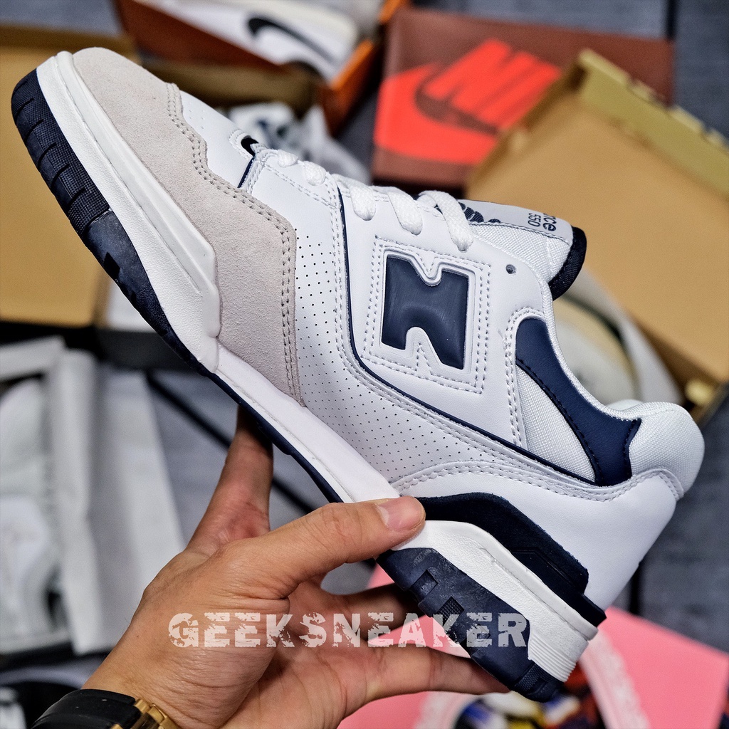 [GeekSneaker] Giày Sneaker New Balance 550 'White Navy' BB550WA1 - NB550 NB 550 Màu Xanh Navy