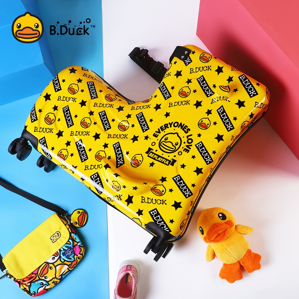 Vali kéo con Vịt chính hãng B.Duck cho bé trai, bé gái size 20 inch 24 inch