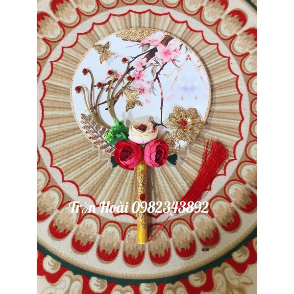 Phụ kiện hầu đồng - quạt cổ trang ,quạt hầu đồng, quạt hầu cô chín