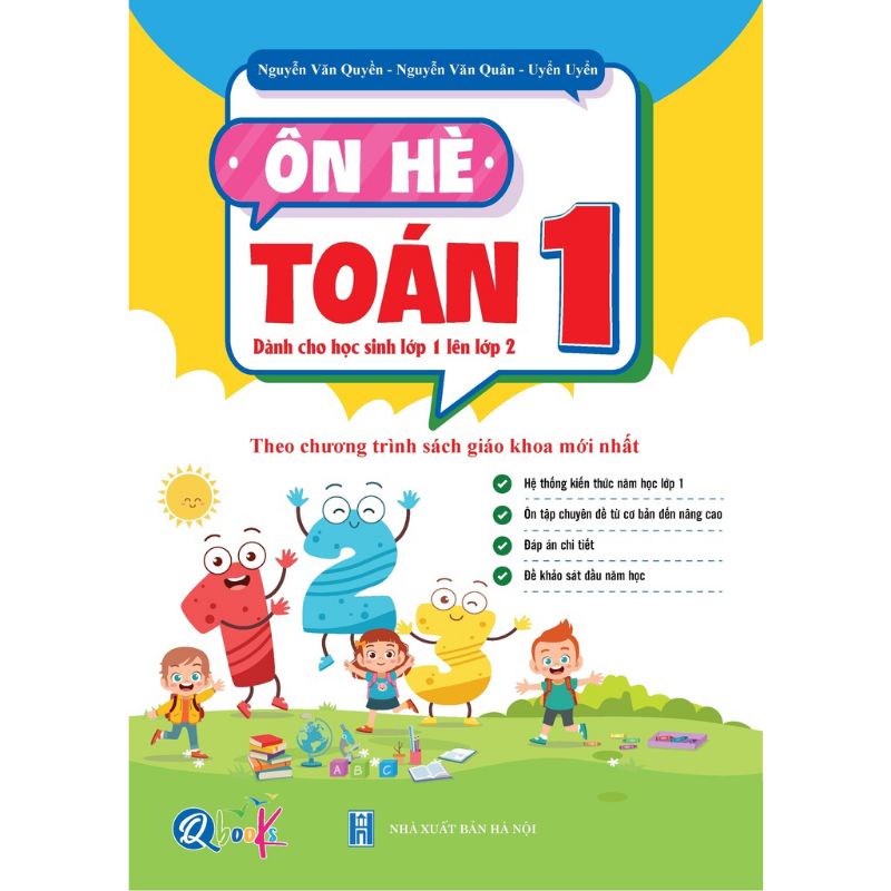 Sách - Bộ Ôn Hè Toán + Tiếng Việt 1 - Dành Cho Học Sinh Lớp 1 Lên Lớp 2