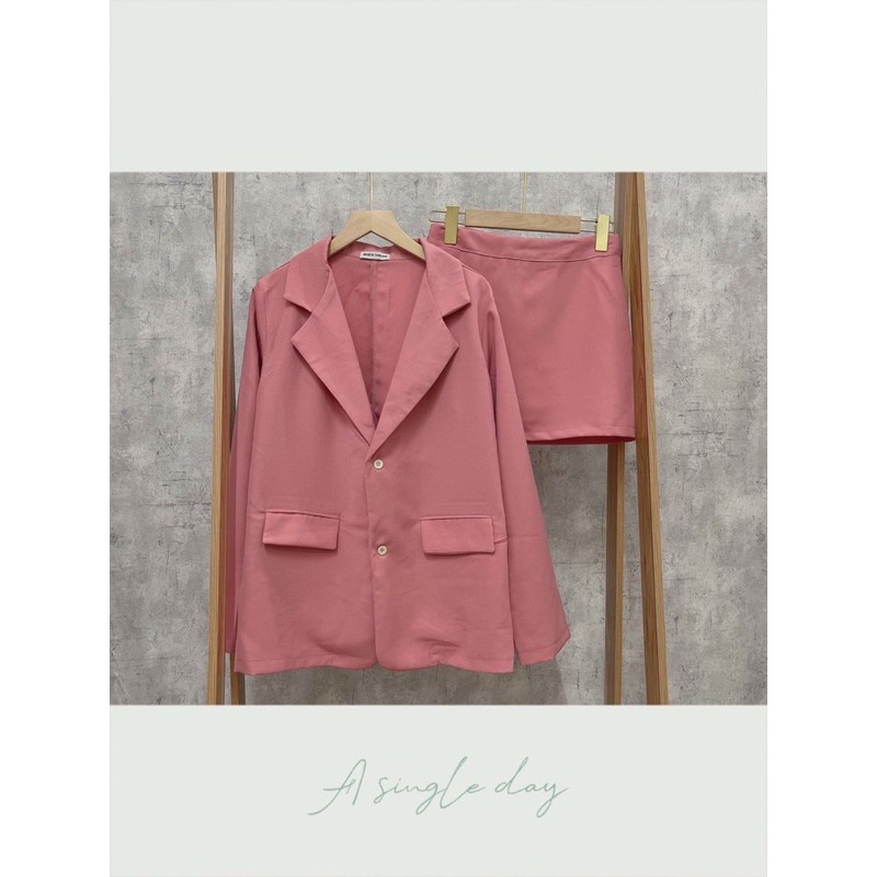 Set Vest kèm Chân Váy Công Sở 4 Màu