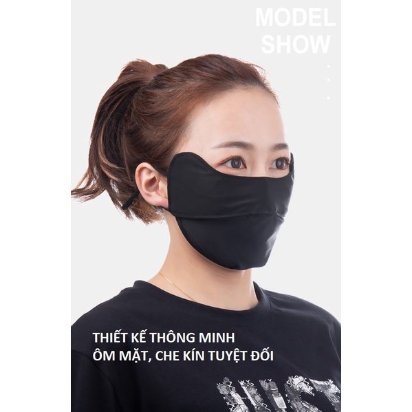 Khẩu Trang Làm Mát UPF 35/50+ Ngăn Chặn 97% Tia UV, giặt được