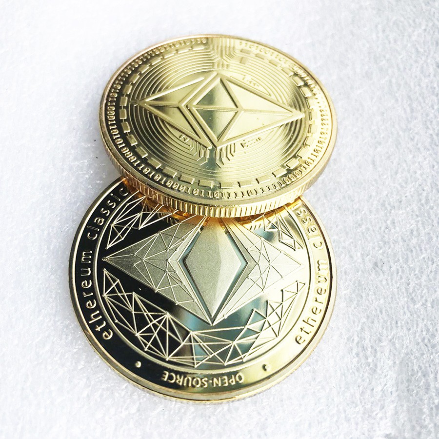 Đồng Xu ETC Ethereum Classic Lưu Niệm Cao Cấp Dày 3mm,Đường Kính 40mm-Mô Hình Làm Đồ Trang Trí, Đồ Lưu Niệm