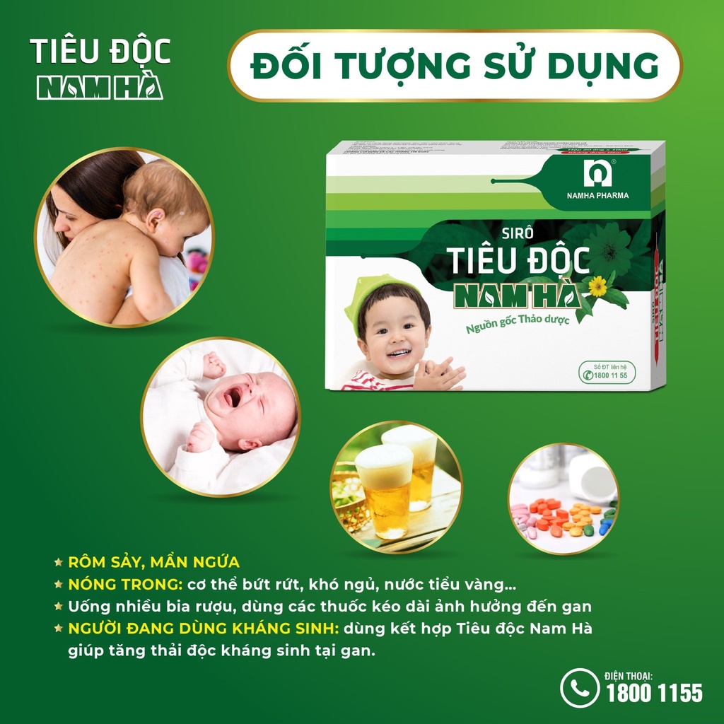 Tiêu Doc Nam Hà hộp 20 ống