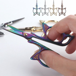 Thêu May Bướm Kéo Kéo bằng thép không gỉ Thợ may Châu Âu Thủ công Vàng Mini May Vá Kéo Kéo Kéo