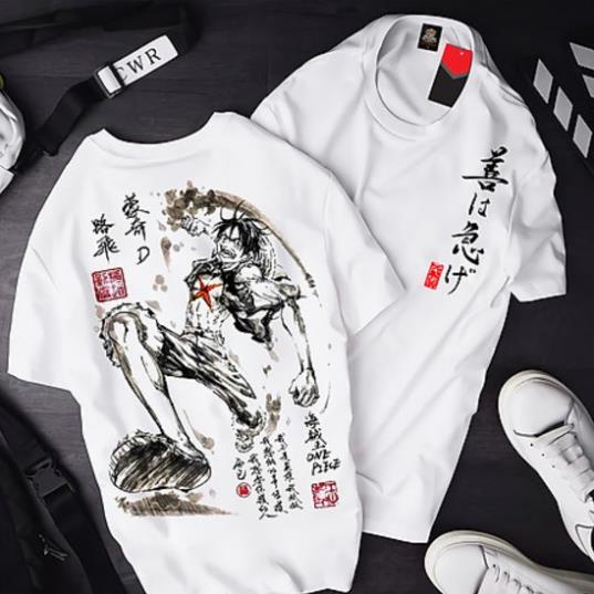 Áo One Piece Luffy Mũ Rơm ATT-07, Áo thun Anime Manga One Piece Monkey D. Luffy Unisex Nam Nữ