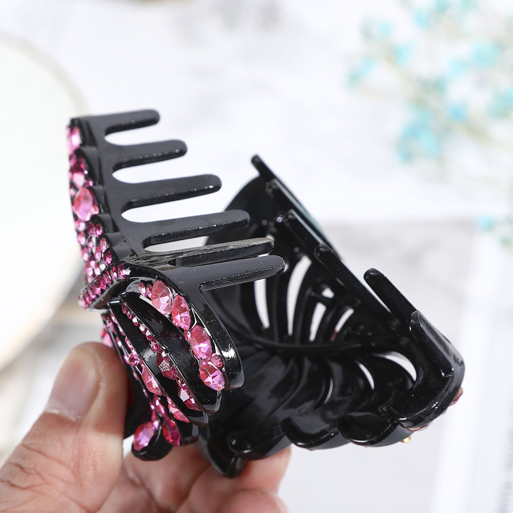 Kẹp tóc đính đá xinh xắn phong cách thời trang tùy chọn màu sắc