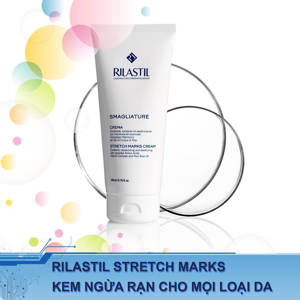 Kem Dưỡng Ngăn Ngừa Và Làm Giảm Vết Rạn Da Ở Tuổi Dậy Thì Và Bà Bầu Rilastil Stretch Mark Cream 200ml