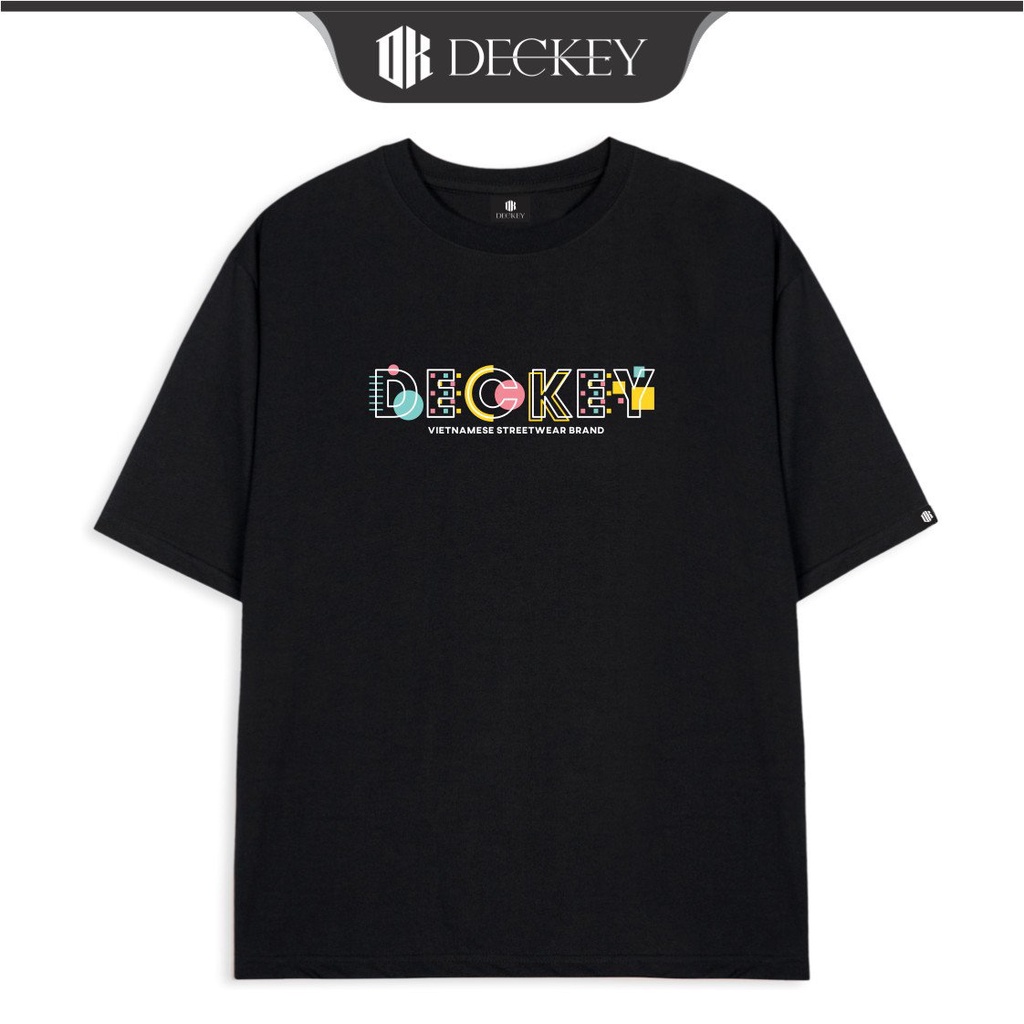 Áo Thun Cotton Unisex Nam Nữ Form Rộng Local Brand DECKEY BLOCK LETTERS