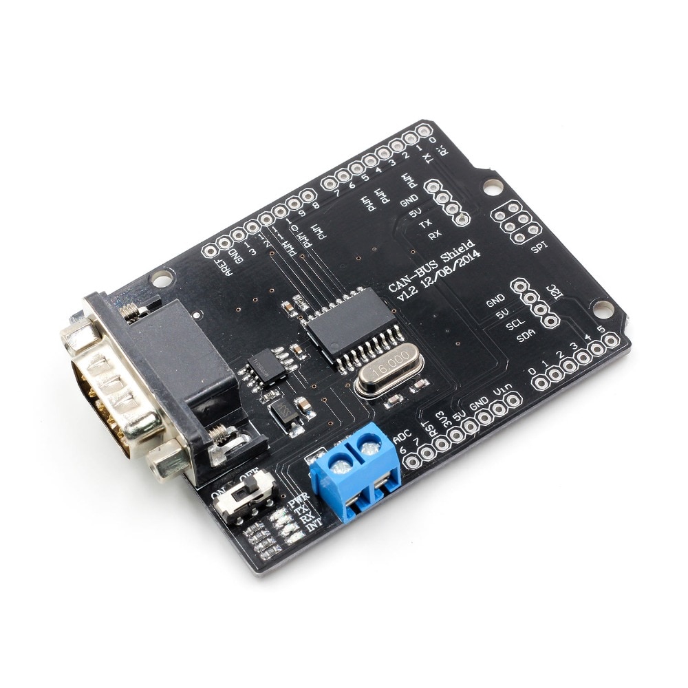 1Set MCP2515 Can Bus Shield Board SPI Interface 9 Pins Standard Sub-D Connector Expansion Module DC 5-12V | BigBuy360 - bigbuy360.vn