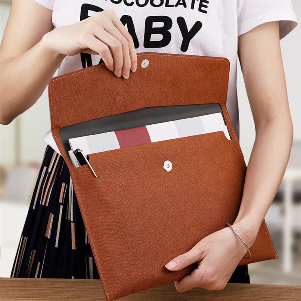 1 Túi Đựng Tài Liệu Giấy A4 Bằng Da 3 Màu Thân Thiện Với Môi Trường Chống Thấm Nước | BigBuy360 - bigbuy360.vn