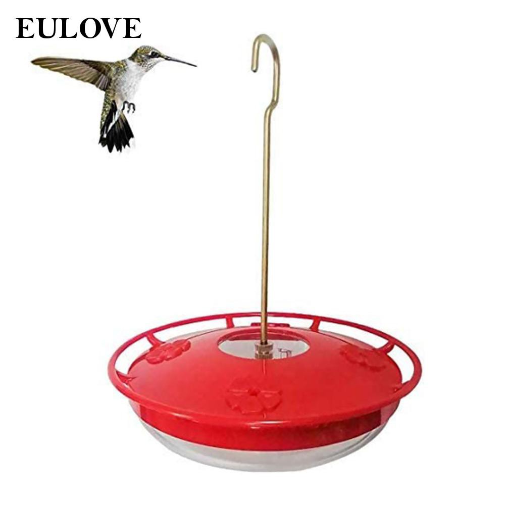 eulove 12 oz Hanging Red Bird Feeders Home Garden Decor Bird Feeder Tree Decorations Great