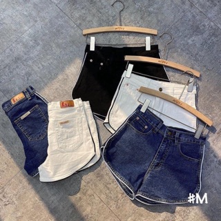 Quần short jean viền thái