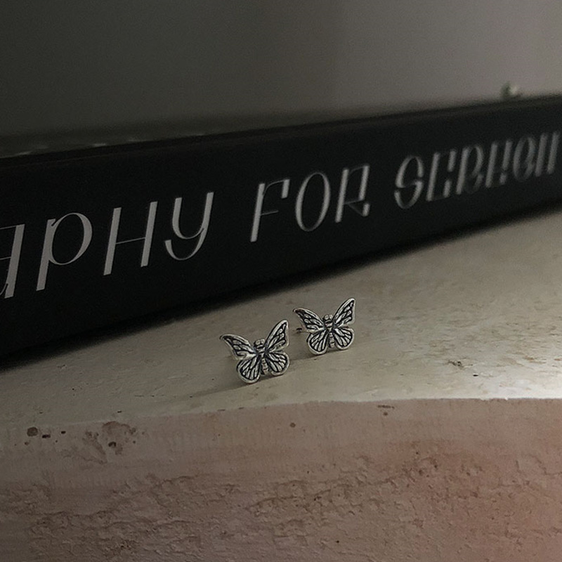 BUTTERFLY Khuyên Tai Hình Bướm Cá Tính Độc Đáo Hợp Thời Trang